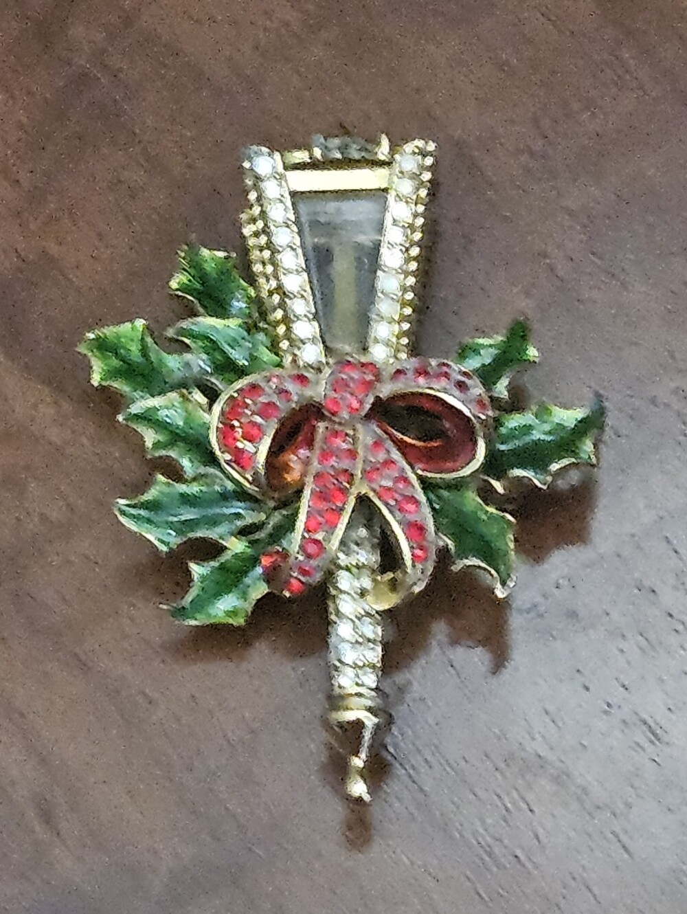 RARE DESIGNER STATEMENT CHRISTOPHER RADKO CHRISTMAS LANTERN CRYSTAL PIN BROOCH